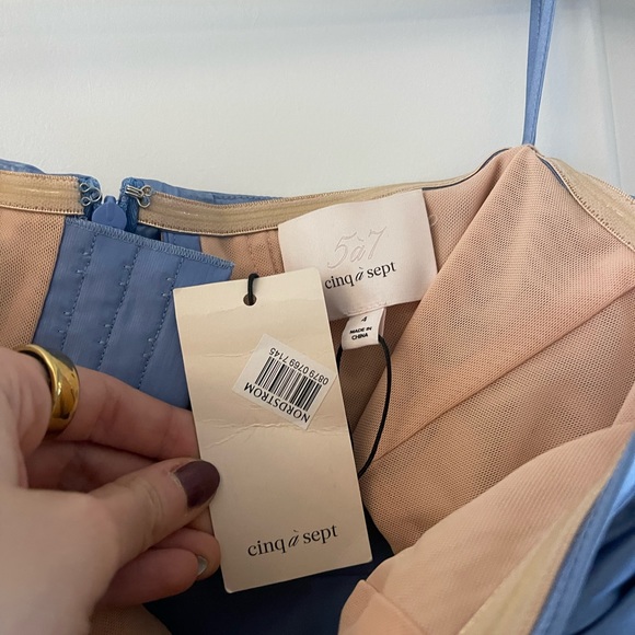 Cinq a Sept Eliza Dress in DejaBlue Size 4 NWT - Picture 5 of 10